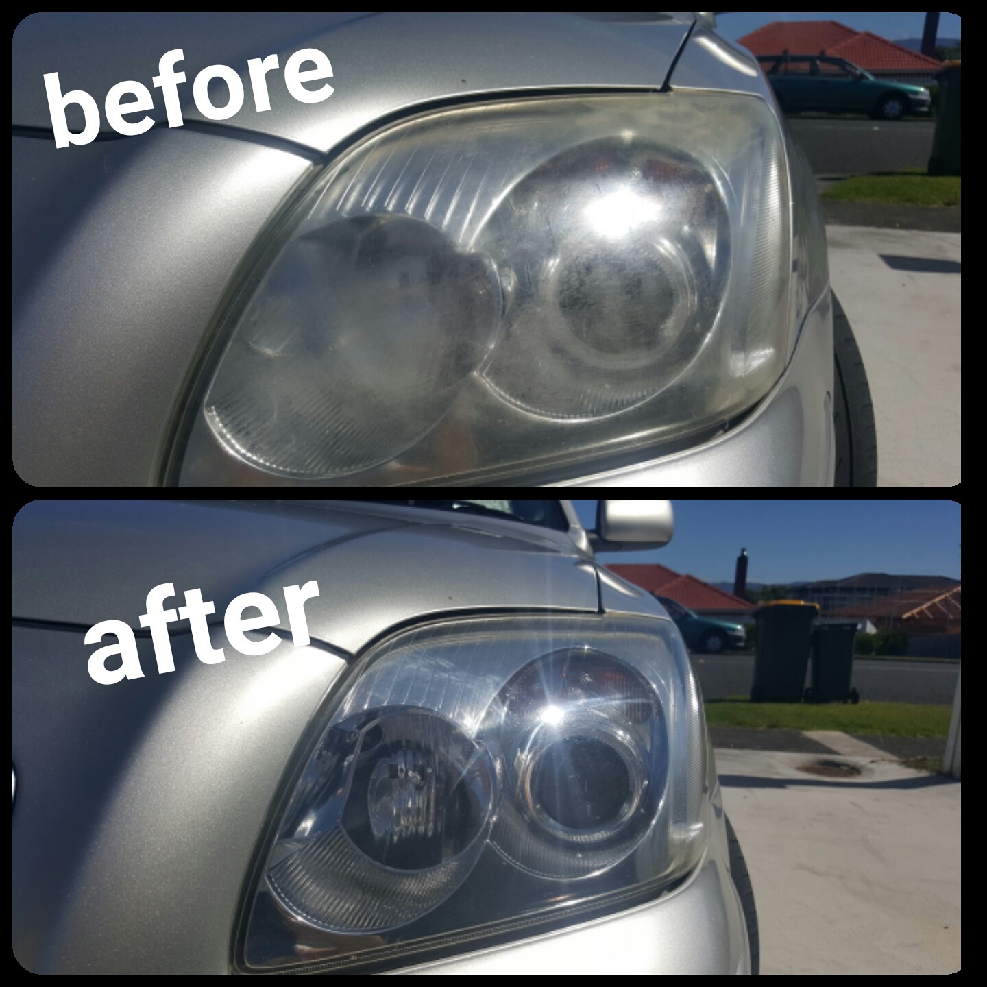 Foggy Headlight Restoration Auckland, NZ The Mobile Car Specialists