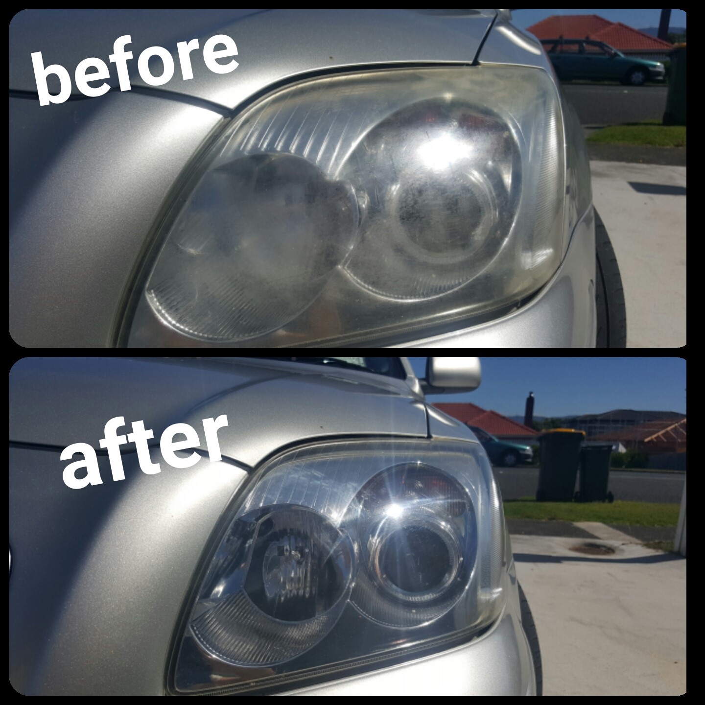 Yellow headlight repair Auckland